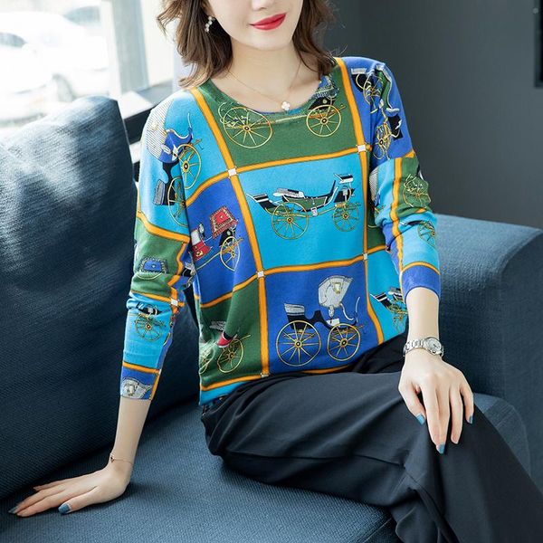 women's sweaters loose sweater knitwear pullovers women long sleeve autumn winter carriage printed fashion comfortable knitted, White;black
women's sweaters loose sweater knitwear pullovers women long sleeve autumn winter carriage printed fashion comfortable knitted, White;black