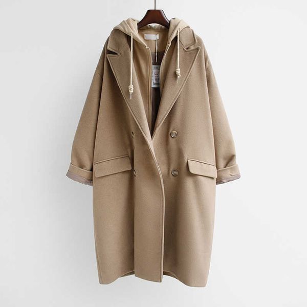 japanese woolen hooded coat women's mid-length winter korean version large size fake two-piece coat high-quality coat female 210930, Black
japanese woolen hooded coat women's mid-length winter korean version large size fake two-piece coat high-quality coat female 210930, Black