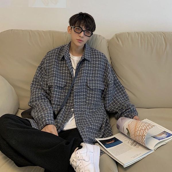 men's casual shirts autumn couple hong kong style large size small fragrant thick shirt woolen jacket, White;black
men's casual shirts autumn couple hong kong style large size small fragrant thick shirt woolen jacket, White;black