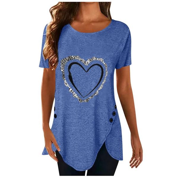 women's t-shirt fashion short sleeve love printed women casual pockets irregular summer o-neck slim tshirt plus size lady streetwear, White
women's t-shirt fashion short sleeve love printed women casual pockets irregular summer o-neck slim tshirt plus size lady streetwear, White