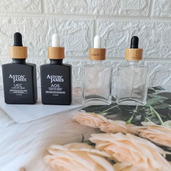 storage bottles & jars 30ml frosted clear rectangle glass with bamboo cap square dropper bottle e-liquid beard oil
storage bottles & jars 30ml frosted clear rectangle glass with bamboo cap square dropper bottle e-liquid beard oil