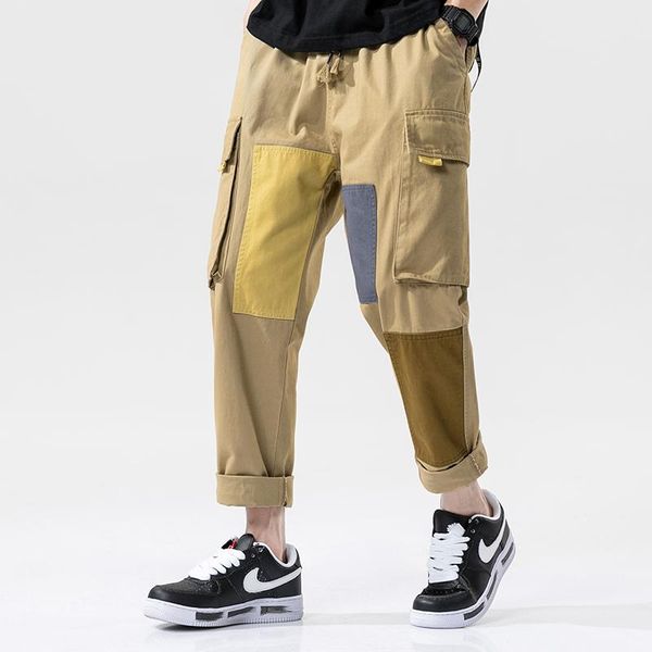 men's pants streetwear harem joggers men cotton casual side-pocket mens cargo hip hop patchwork trousers, Black
men's pants streetwear harem joggers men cotton casual side-pocket mens cargo hip hop patchwork trousers, Black