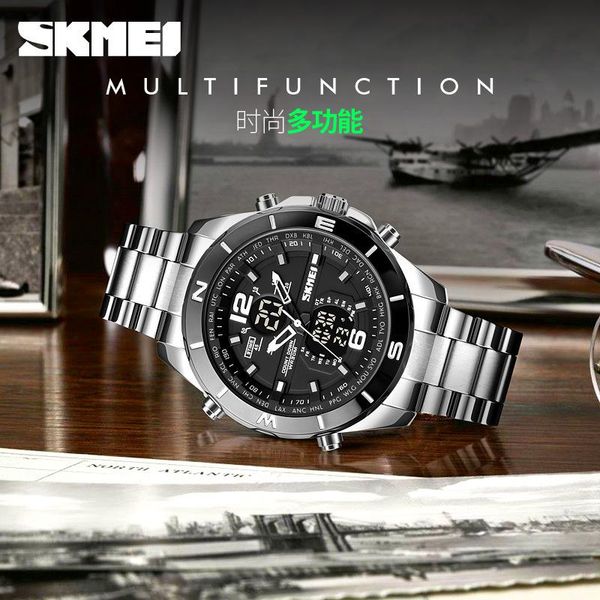 wristwatches 2021watch fashion creative outdoor button type male sports steel band electronic watch pin buckle waterproof men's watc, Slivery;brown
wristwatches 2021watch fashion creative outdoor button type male sports steel band electronic watch pin buckle waterproof men's watc, Slivery;brown