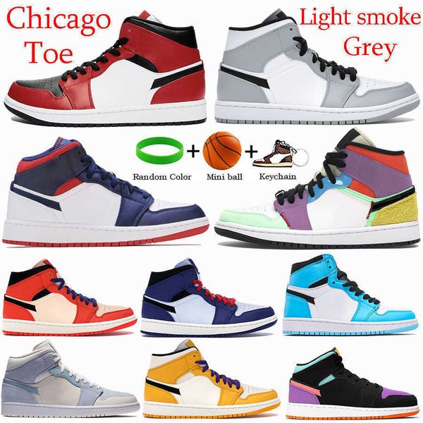 mid 1 1s chicago toe basketball shoes light smoke grey se usa multi-color mixed texures blue sneakers white black men trainers
mid 1 1s chicago toe basketball shoes light smoke grey se usa multi-color mixed texures blue sneakers white black men trainers