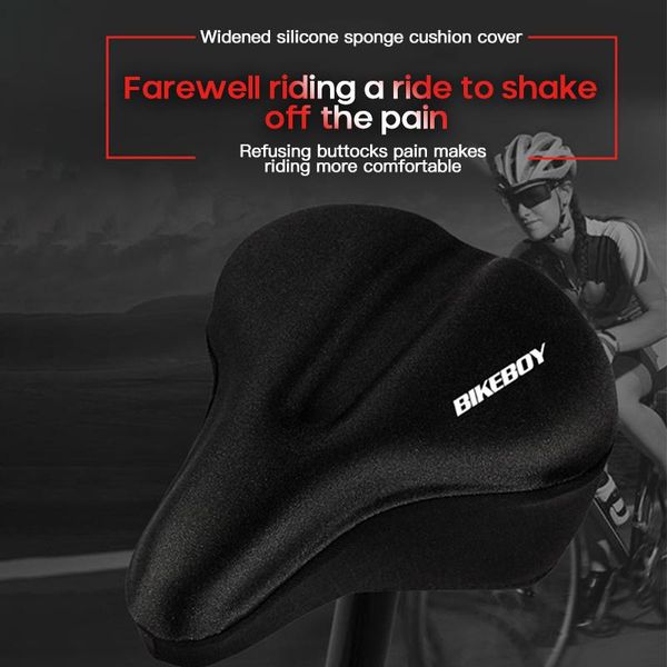 bike saddles silicone sponge saddle cover bicycle cushion soft pad seat wear durable long-distance riding mat black
bike saddles silicone sponge saddle cover bicycle cushion soft pad seat wear durable long-distance riding mat black