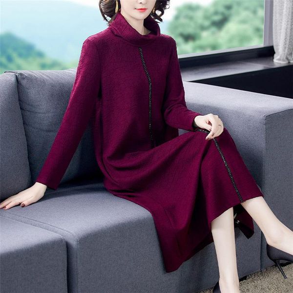 purple thick bottoming dress autumn winter mid-length high-neck fashion 2021 temperament slim retro plus size 5xl y714 casual dresses, Black;gray
purple thick bottoming dress autumn winter mid-length high-neck fashion 2021 temperament slim retro plus size 5xl y714 casual dresses, Black;gray