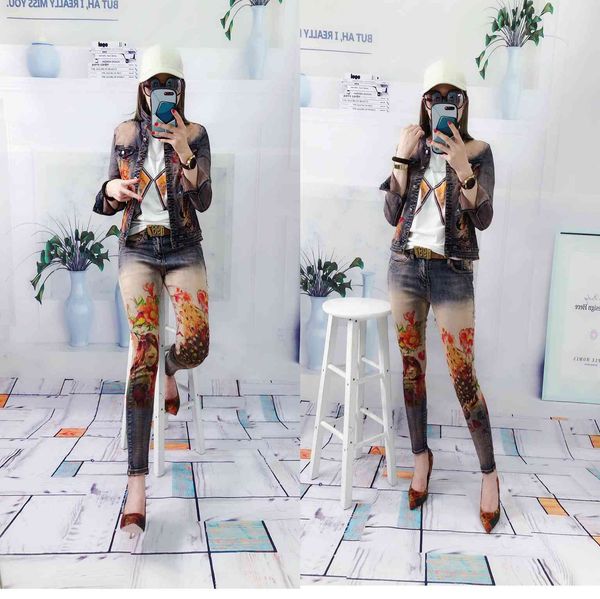 tracksuits fashion sport suit 2021 heavy industry autumn printed stretch jeans, Gray
tracksuits fashion sport suit 2021 heavy industry autumn printed stretch jeans, Gray