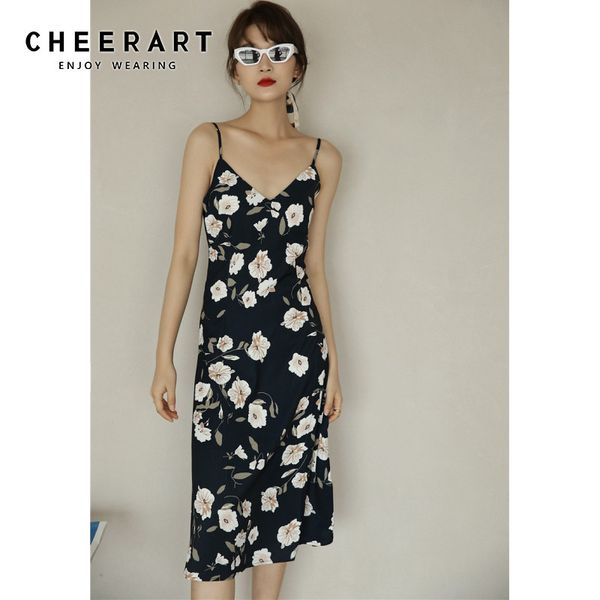 black floral spaghetti strap long summer dress women sundress v neck tunic slip casual korean fashion clothing 210427, Black;gray
black floral spaghetti strap long summer dress women sundress v neck tunic slip casual korean fashion clothing 210427, Black;gray