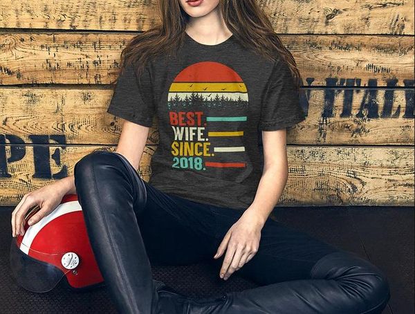 women's t-shirt wife since 2021 3rd wedding anniversary gift for bridal party bachelorette tees o neck cotton, White
women's t-shirt wife since 2021 3rd wedding anniversary gift for bridal party bachelorette tees o neck cotton, White