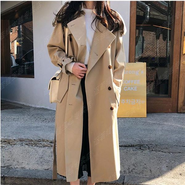 women's trench coats women windbreaker spring autumn korean plus size double breasted coat long female overcoat student loose clothes s, Tan;black
women's trench coats women windbreaker spring autumn korean plus size double breasted coat long female overcoat student loose clothes s, Tan;black