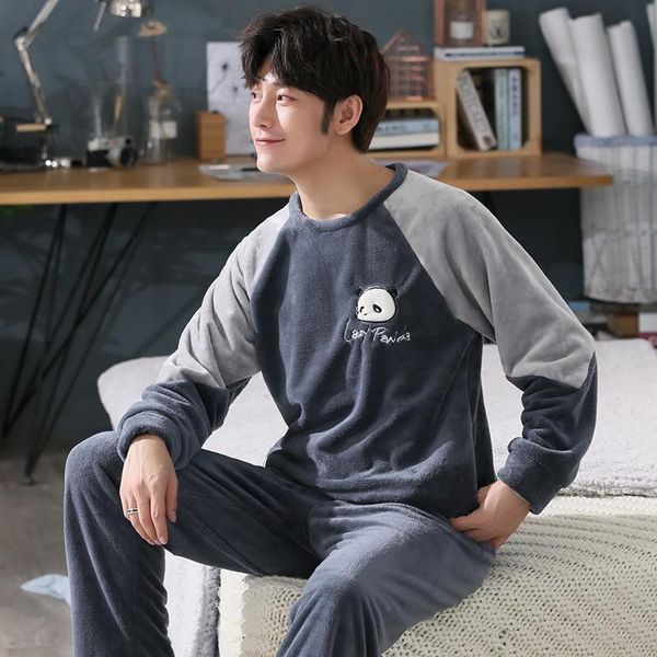 men's sleepwear plus size 5xl long sleeve thick warm flannel pajama sets for men winter coral velvet suit pyjama male homewear clothes, Black;brown
men's sleepwear plus size 5xl long sleeve thick warm flannel pajama sets for men winter coral velvet suit pyjama male homewear clothes, Black;brown