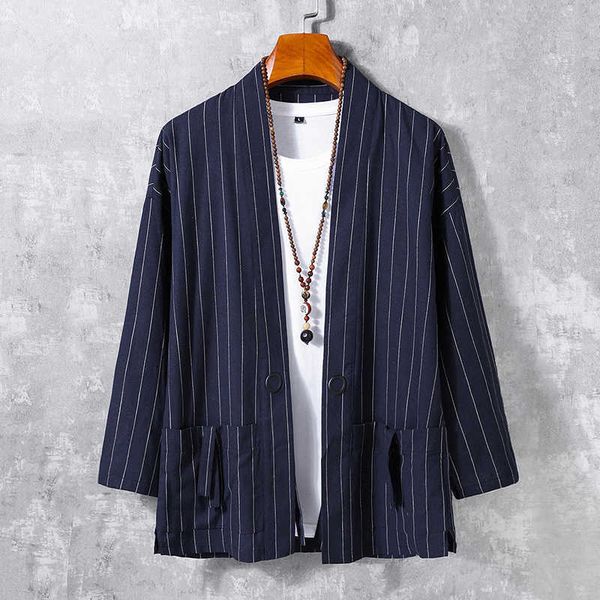 men's casual shirts autumn striped cardigan fashion retro long-sleeved shirt chinese hanfu male brand clothes twbn, White;black
men's casual shirts autumn striped cardigan fashion retro long-sleeved shirt chinese hanfu male brand clothes twbn, White;black