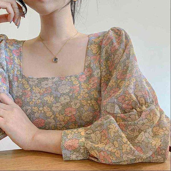 square womens shirt neck floral blouse chiffon lantern long sleeve blusas elegante mujer de moda korean fashion clothing vintage, White
square womens shirt neck floral blouse chiffon lantern long sleeve blusas elegante mujer de moda korean fashion clothing vintage, White