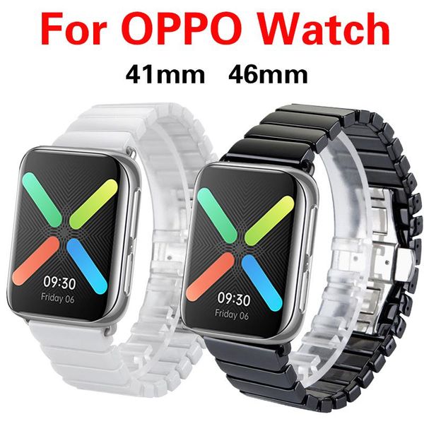 watch bands ceramic strap for oppo 41mm 46mm accessories stainless steel butterfly bracelet band, Black;brown
watch bands ceramic strap for oppo 41mm 46mm accessories stainless steel butterfly bracelet band, Black;brown