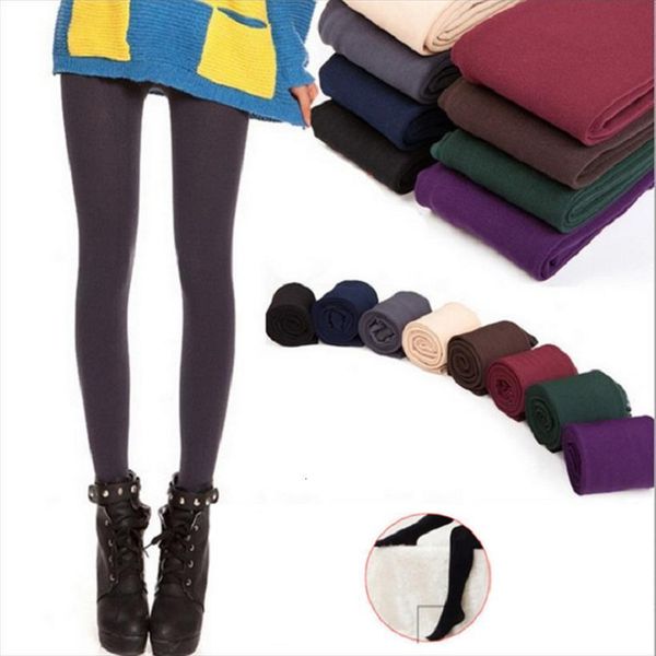autumn winter thick warm women legging siamese candy color brushed charcoal stretch fleece soft lined thermal, Black
autumn winter thick warm women legging siamese candy color brushed charcoal stretch fleece soft lined thermal, Black