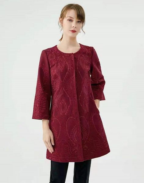 women's jackets casacos feminino 2021 autumn winter overcoats women allover exquisite embroidery covered button long sleeve casual vint, Black;brown
women's jackets casacos feminino 2021 autumn winter overcoats women allover exquisite embroidery covered button long sleeve casual vint, Black;brown