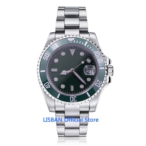 wristwatches 40mm sterile dial automatic mechanical men watch sapphire crystal luminous waterproof calendar wristwatch, Slivery;brown
wristwatches 40mm sterile dial automatic mechanical men watch sapphire crystal luminous waterproof calendar wristwatch, Slivery;brown