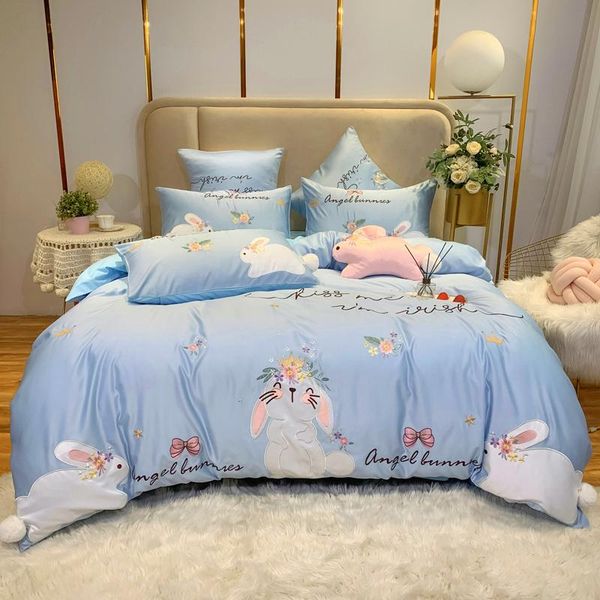 bedding sets sweet 100% cotton four piece set cartoon animal pattern cute princess style king size
bedding sets sweet 100% cotton four piece set cartoon animal pattern cute princess style king size