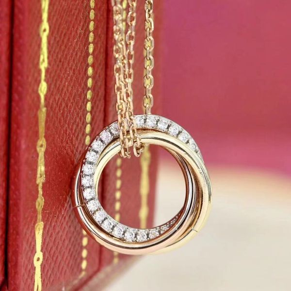 diamond necklace designer pendant jewelry for gifts silver rose gold three circle stainless steel electroplated chain woman charm necklaces
diamond necklace designer pendant jewelry for gifts silver rose gold three circle stainless steel electroplated chain woman charm necklaces
