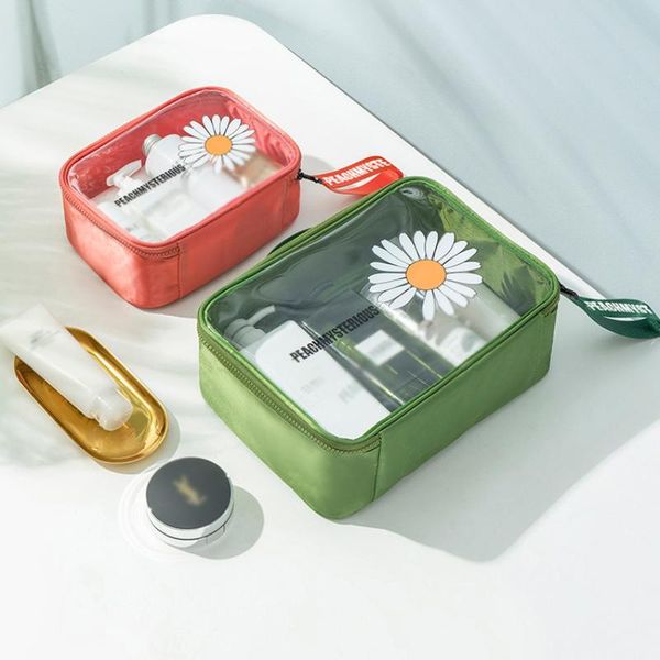 storage bags daisy makeup bag transparent pvc cosmetic female portable waterproof toiletry make up organizer
storage bags daisy makeup bag transparent pvc cosmetic female portable waterproof toiletry make up organizer