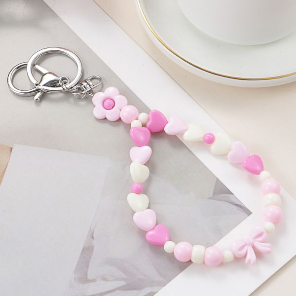 New Handmade Colorful Rope Keychain Lovely Beads Key Ring Bowknot Heart Flower Key Chain For Girls Teens Gift DIY Jewelry
New Handmade Colorful Rope Keychain Lovely Beads Key Ring Bowknot Heart Flower Key Chain For Girls Teens Gift DIY Jewelry
