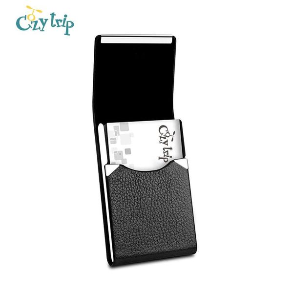 card holders professional pu leather business holder slim metal case name pocket with magnetic shut, Brown;gray
card holders professional pu leather business holder slim metal case name pocket with magnetic shut, Brown;gray