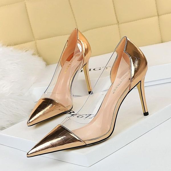 women's clear shoes high heel pumps wedding ladies spring summer fashion pointed transparent female dress, Black
women's clear shoes high heel pumps wedding ladies spring summer fashion pointed transparent female dress, Black