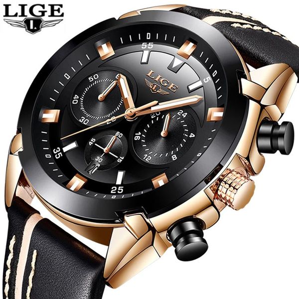 wristwatches relogio masculino lige mens watches men's fashion business watch waterproof quartz black, Slivery;brown
wristwatches relogio masculino lige mens watches men's fashion business watch waterproof quartz black, Slivery;brown