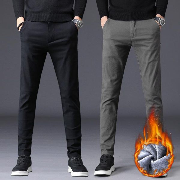brand winter men pants / casual men's business male trousers classics full length fashion pant, Black
brand winter men pants / casual men's business male trousers classics full length fashion pant, Black