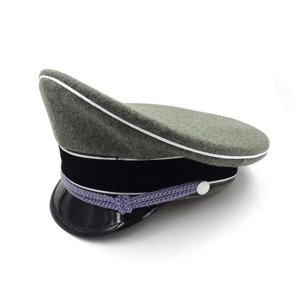 wide brim hats wwii german elite officer wool hat visor cap green size s m xl, Blue;gray
wide brim hats wwii german elite officer wool hat visor cap green size s m xl, Blue;gray
