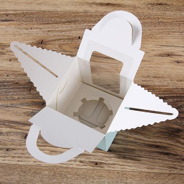 gift wrap 50pcs cupcake box with window and handle cake carrier small container for bakery wedding party birthday supply 
gift wrap 50pcs cupcake box with window and handle cake carrier small container for bakery wedding party birthday supply