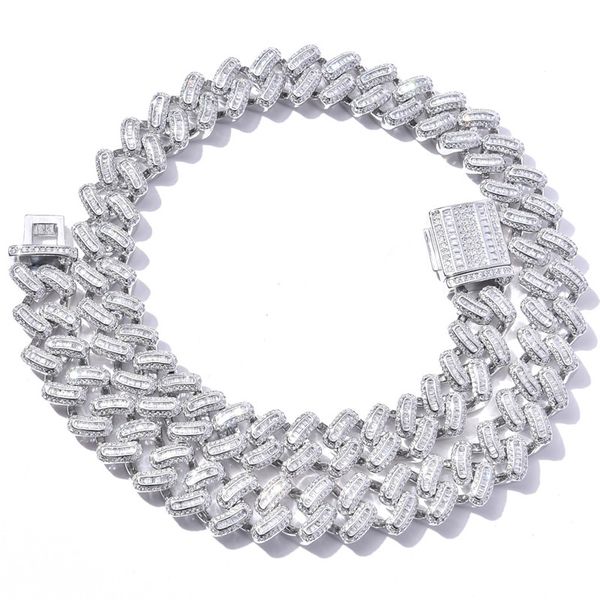 15mm cuban link chain necklace iced out zircon gold silver plated men's fashion hip hop jewelry
15mm cuban link chain necklace iced out zircon gold silver plated men's fashion hip hop jewelry