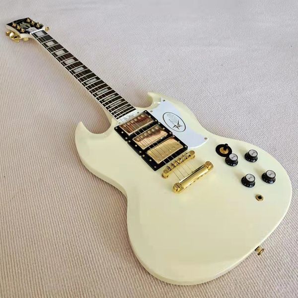 classic sg electric guitar, exquisite appearance and moving timbre are unparalleled. it is delivered home of charge.
classic sg electric guitar, exquisite appearance and moving timbre are unparalleled. it is delivered home of charge.