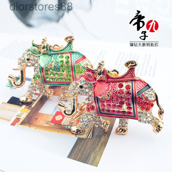 key chain emperor jiuzi's 2021 painting oil inlaid diamond elephant creative personalized national style bag pendant, Silver
key chain emperor jiuzi's 2021 painting oil inlaid diamond elephant creative personalized national style bag pendant, Silver