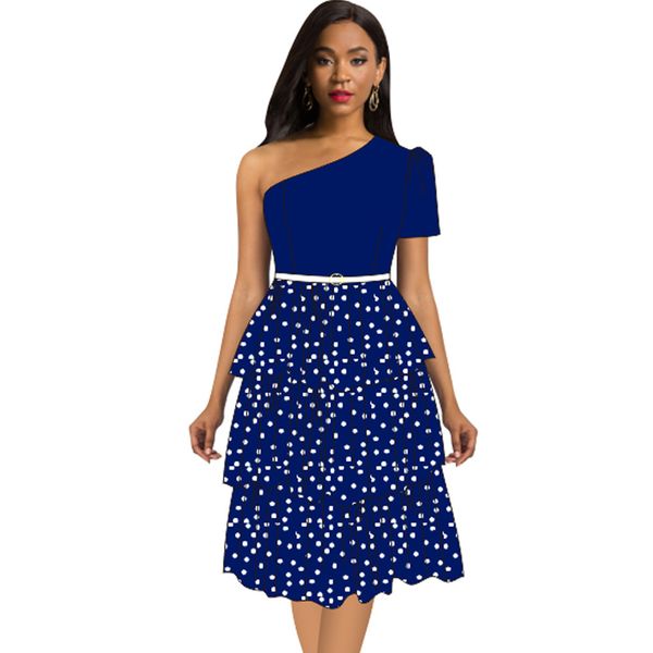 two piece dress women cake off shoulder polka dot printed party high waist lovely date out female elegant cute vestidos robe, White
two piece dress women cake off shoulder polka dot printed party high waist lovely date out female elegant cute vestidos robe, White