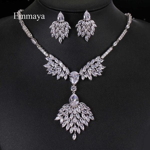 emmaya charming decoration for women noble style white color aaa cz exaggerated necklace and earring dazzling jewelry in party h1022, Silver
emmaya charming decoration for women noble style white color aaa cz exaggerated necklace and earring dazzling jewelry in party h1022, Silver