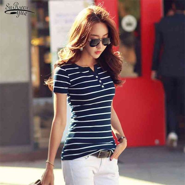 summer casual women and blouses plus size short sleeve loose shirt cotton v-neck office striped clothing 3188 210421, White
summer casual women and blouses plus size short sleeve loose shirt cotton v-neck office striped clothing 3188 210421, White