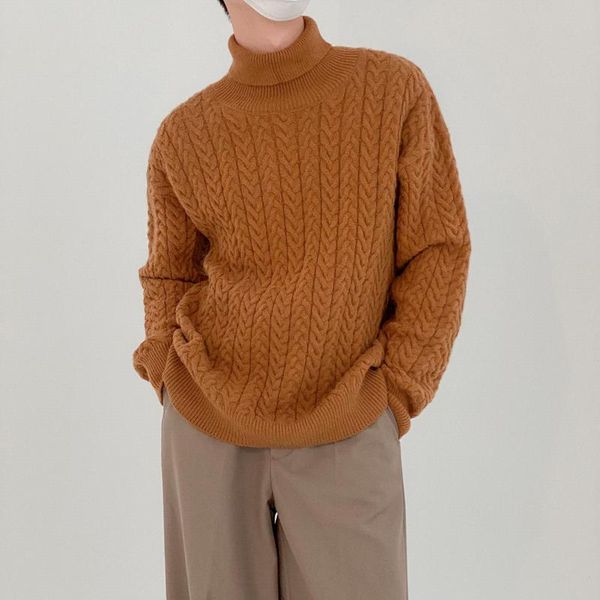 men's sweaters twist turtleneck sweater boys retro hong kong style ins thick winter korean version of the trend loose, White;black
men's sweaters twist turtleneck sweater boys retro hong kong style ins thick winter korean version of the trend loose, White;black