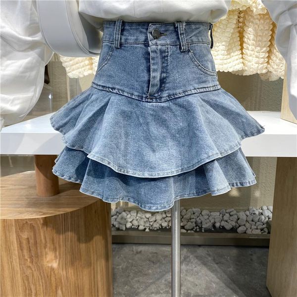 women's shorts 2021 sweet and spicy wind double-layer ruffle washed denim skirt is thinhigh waist versatile anti light pants, White;black
women's shorts 2021 sweet and spicy wind double-layer ruffle washed denim skirt is thinhigh waist versatile anti light pants, White;black