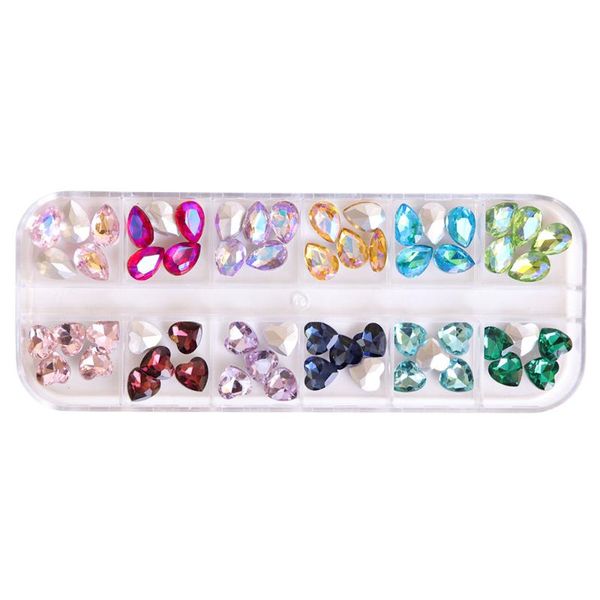 grids nail accessories colorful water drop heart shaped mixed rhinestone boxed art decoration decorations, Silver;gold
grids nail accessories colorful water drop heart shaped mixed rhinestone boxed art decoration decorations, Silver;gold
