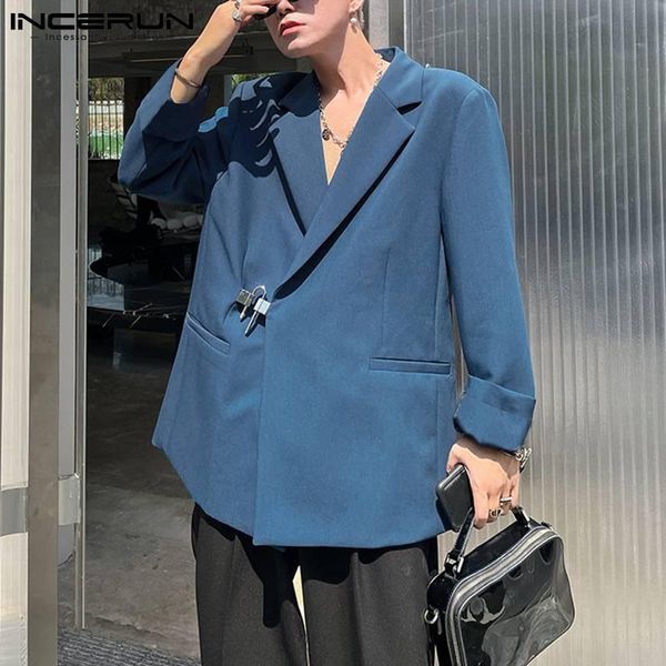 men's suits & blazers handsome well fitting suit high-grade metal lock leisure streetwear long-sleeved blazer s-5xl incerun 2021, White;black
men's suits & blazers handsome well fitting suit high-grade metal lock leisure streetwear long-sleeved blazer s-5xl incerun 2021, White;black