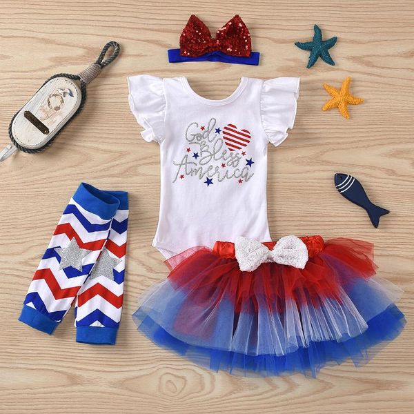 independence day born baby girls clothes sets 4pcs letter printed ruffles sleeve romper lace tutu skirts headband leg warmer clothing, White
independence day born baby girls clothes sets 4pcs letter printed ruffles sleeve romper lace tutu skirts headband leg warmer clothing, White