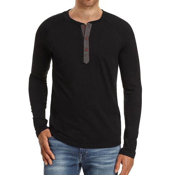 men's t-shirts 2021 fashion men t-shirt button collar design solid color long sleeve tee shirt quality casual slim fit male clothing es, White;black
men's t-shirts 2021 fashion men t-shirt button collar design solid color long sleeve tee shirt quality casual slim fit male clothing es, White;black