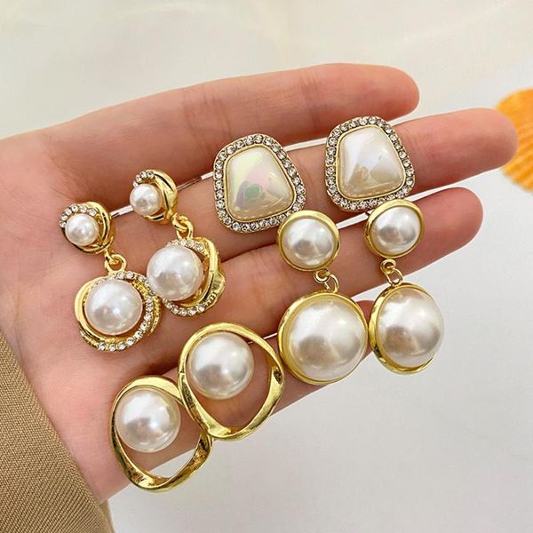 stud korean jewelry imitation irregular pearl earrings fashion trend geometric women's wedding, Golden;silver
stud korean jewelry imitation irregular pearl earrings fashion trend geometric women's wedding, Golden;silver