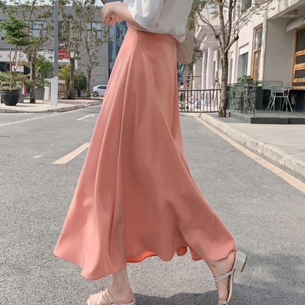 skirts korean womens elegant chiffon skirt woman high waist plus size lady solid a-line long midi faldas mujer moda, Black
skirts korean womens elegant chiffon skirt woman high waist plus size lady solid a-line long midi faldas mujer moda, Black