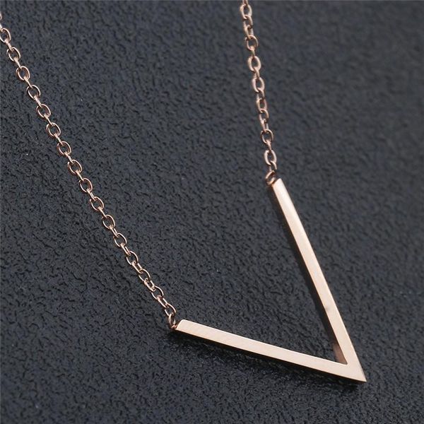 v-shaped fashion wild jewelry crystal from swarovskis titanium steel necklace with simple personality fit women pendant necklaces, Silver
v-shaped fashion wild jewelry crystal from swarovskis titanium steel necklace with simple personality fit women pendant necklaces, Silver