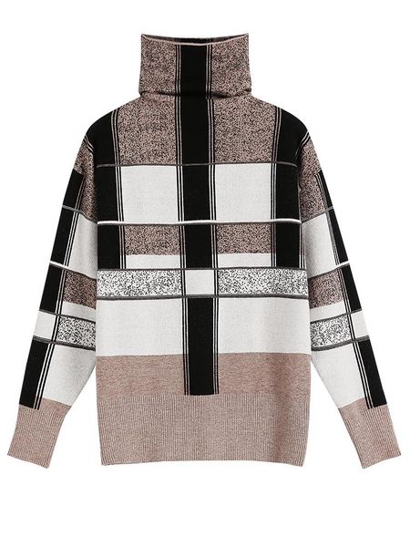 women's sweaters women oversize turtleneck sweater plaid thick pullover vintage knit 2021 fashion plus size autumn winter bottoming, White;black
women's sweaters women oversize turtleneck sweater plaid thick pullover vintage knit 2021 fashion plus size autumn winter bottoming, White;black