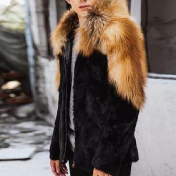 new s/6xl male imitation fur coats patchwork hooded winter autumn warm patchwork fur outwears plus size mens fur clothes, Black
new s/6xl male imitation fur coats patchwork hooded winter autumn warm patchwork fur outwears plus size mens fur clothes, Black