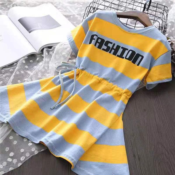 girl's dresses baby summer for teenage girls 2021 cotton casual striped dress kids short princess girl trendy clothing, Red;yellow
girl's dresses baby summer for teenage girls 2021 cotton casual striped dress kids short princess girl trendy clothing, Red;yellow