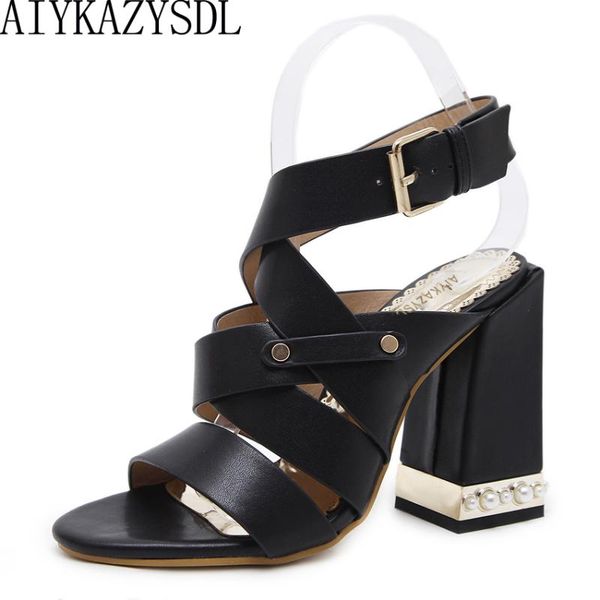 women gladiator sandals ankle cross strap rome shoes thick heel pearl string bead strappy square block high heels, Black
women gladiator sandals ankle cross strap rome shoes thick heel pearl string bead strappy square block high heels, Black